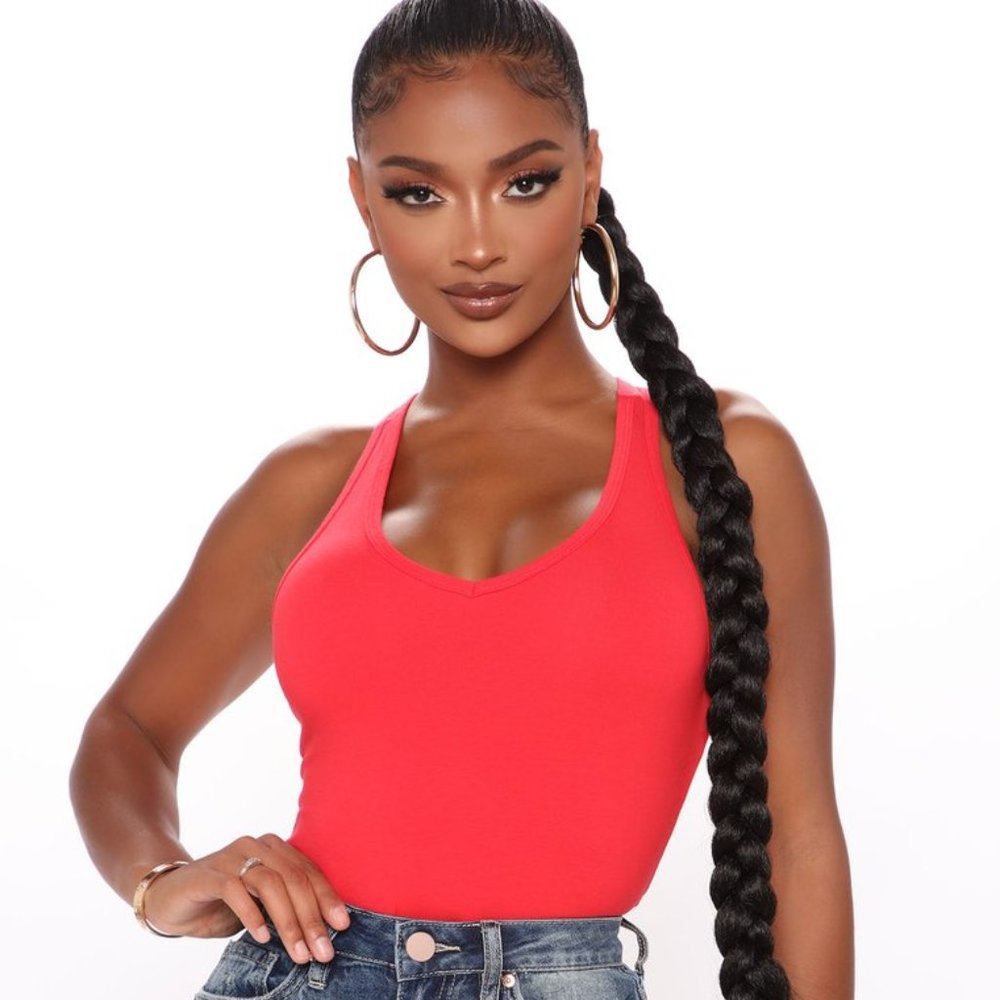 Small Fashion Nova Racer Back Bodysuit